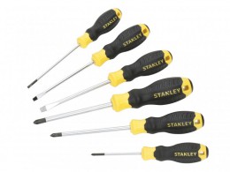 STANLEY� Hand Tools CUSHION GRIP Screwdriver Set, 6 Piece &pound;11.95